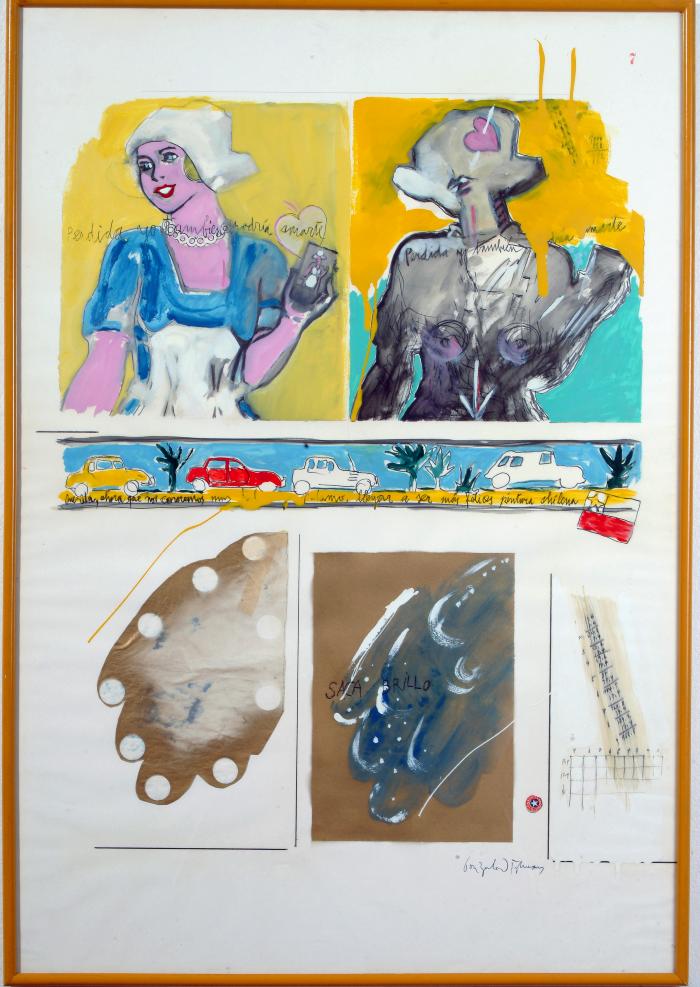 Historia Sentimental de la Pintura Chilena, Lámina 7;Historia Sentimental de la Pintura Chilena 